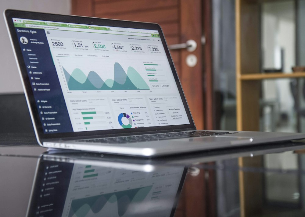 Financial charts and business performance reports
