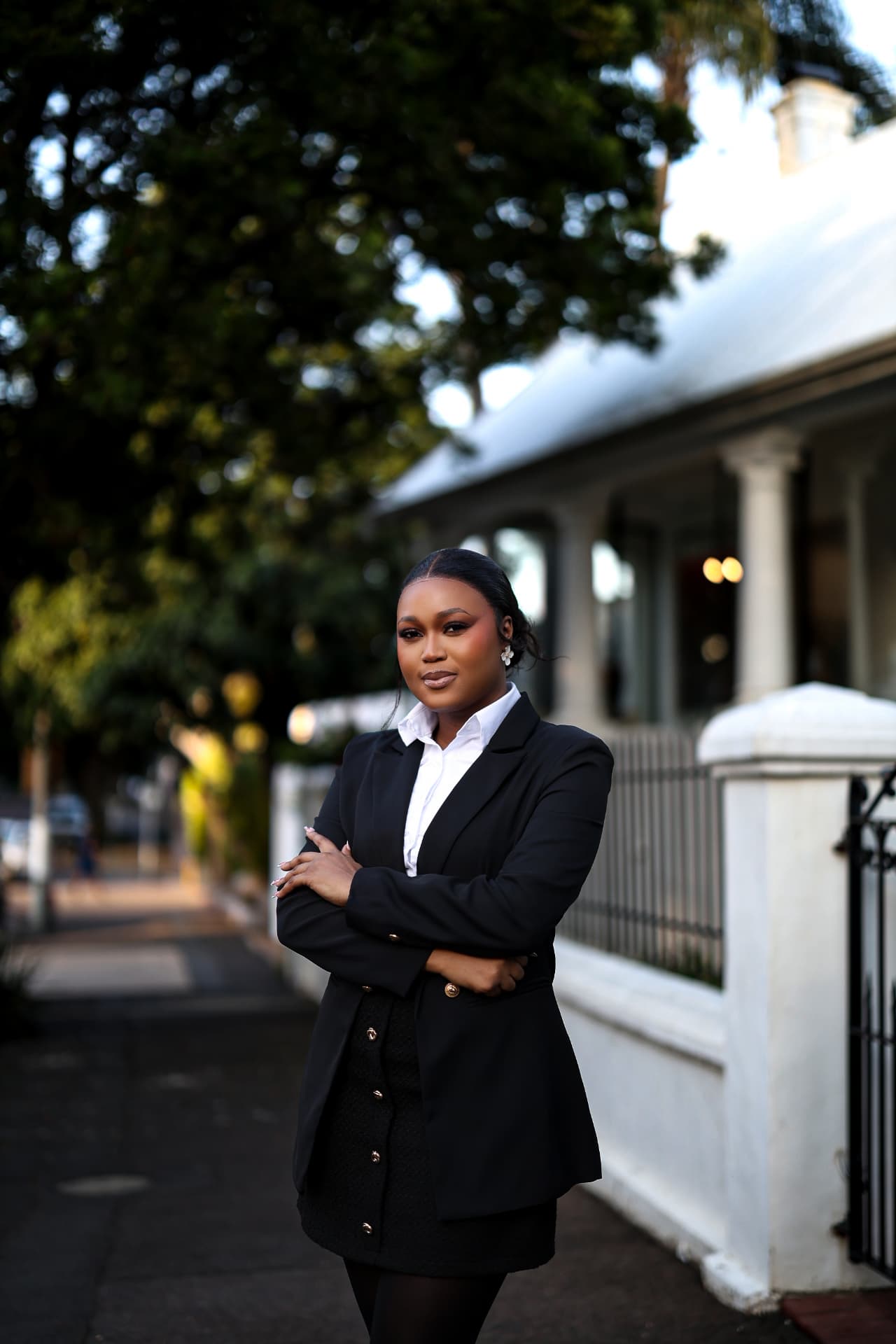 Thandeka Ngwenya, Founder & Director of Iwundlu Accounting Consultants (Pty) Ltd, standing with her arms crossed